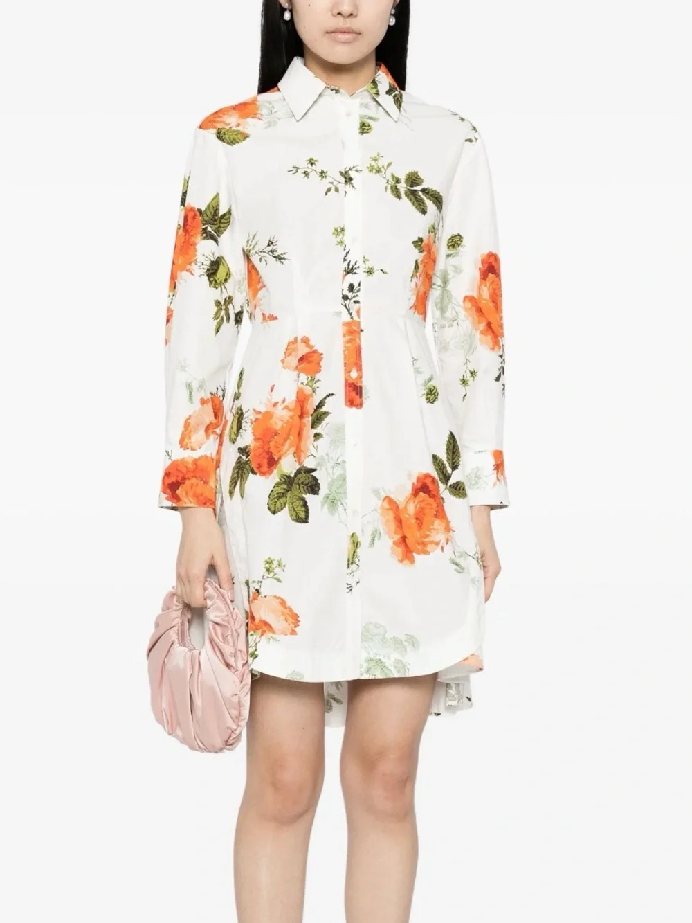 ERDEM
floral-print cotton mini shirtdress - Picture 4 of 15